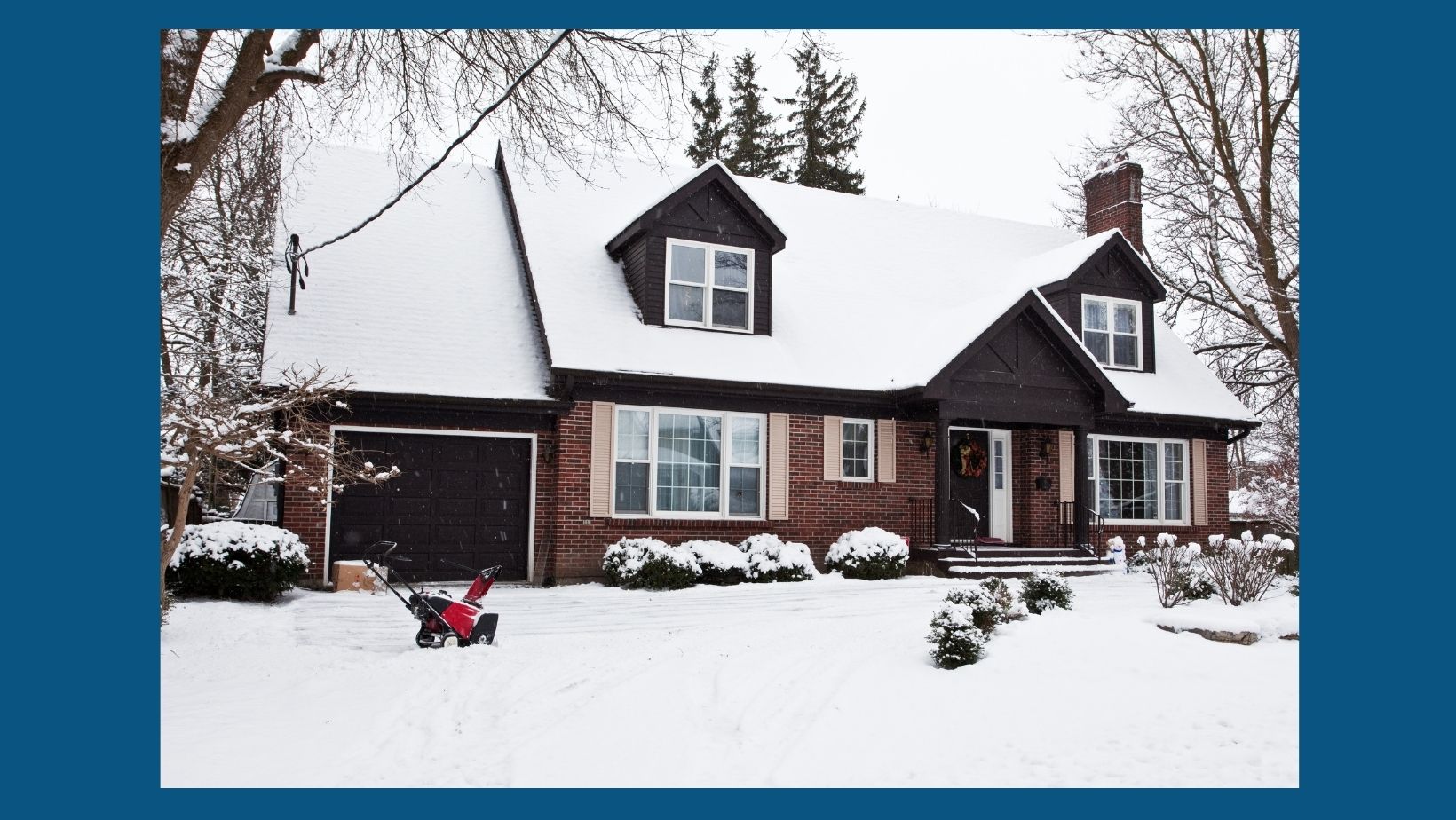 winter home for sale, snow on listing, selling house in winter